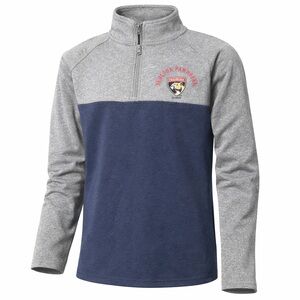 Florida Panthers NHL Youth Quarter Zip Pullover Gray Blue 4/6